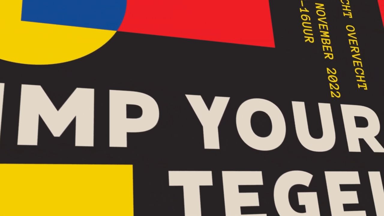 Still uit een typografische video-animatie