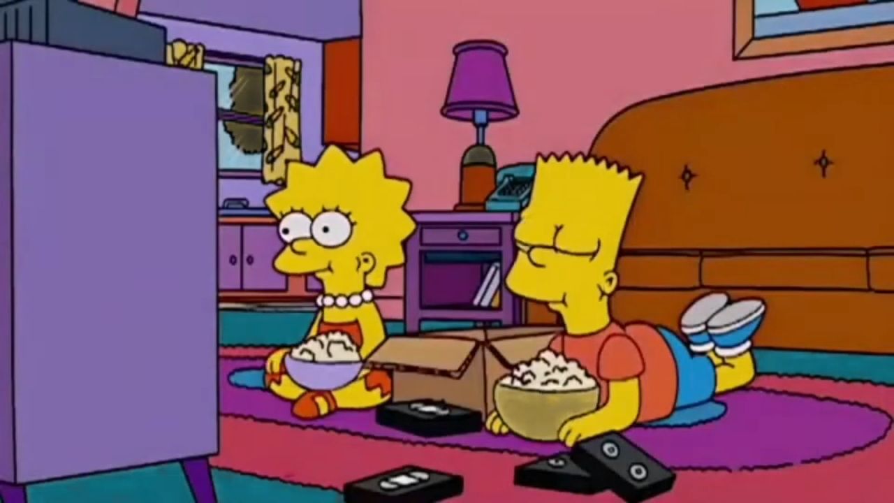 Still uit de geanimeerde Popcorn-commercial